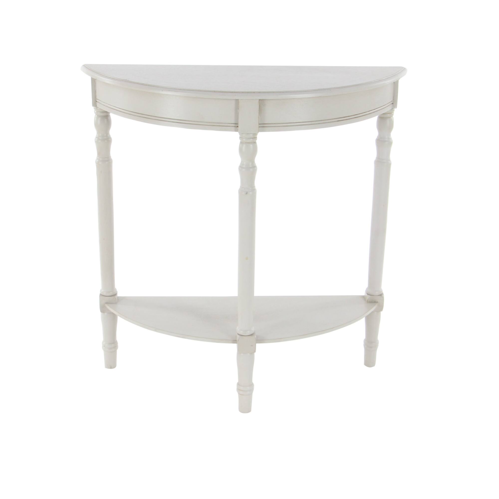 32" Light Gray Traditional Wooden Console Table